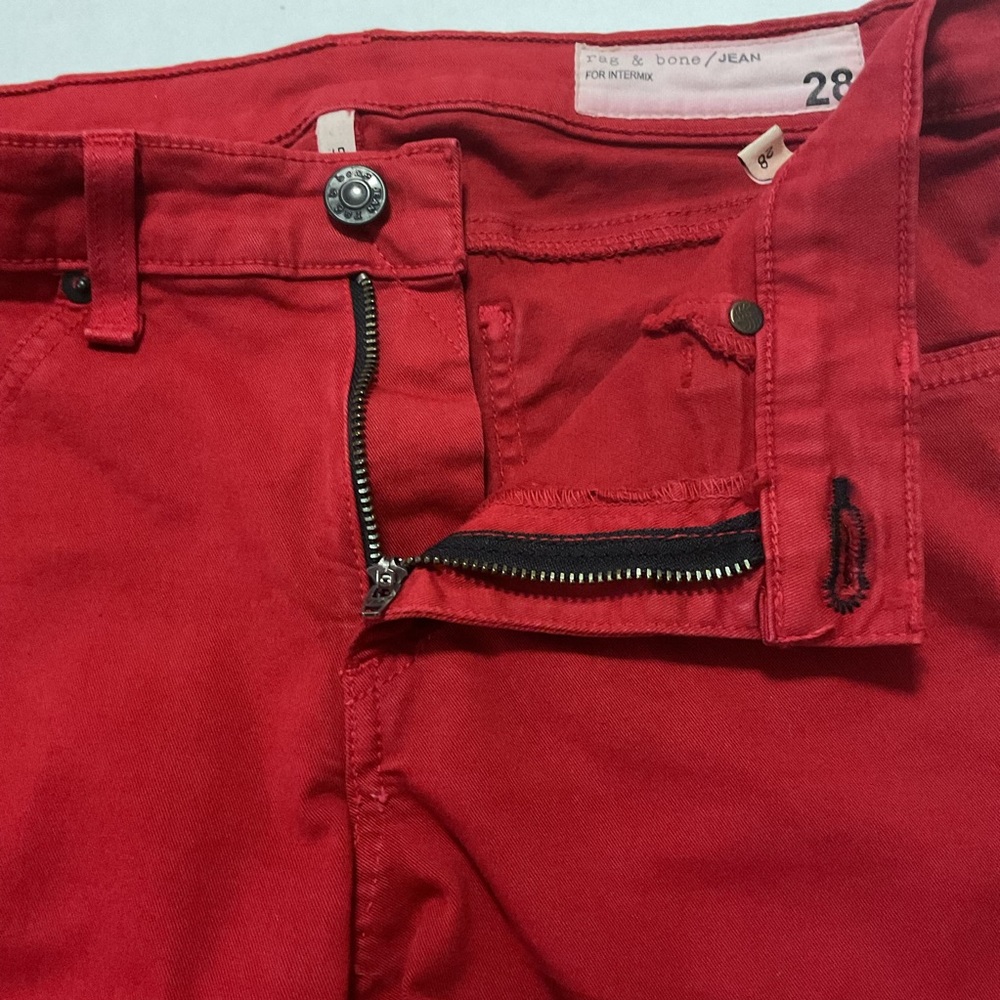 Rag & Bone Jean For Intermix Legging Skinny Jean Red - Picture 7 of 12